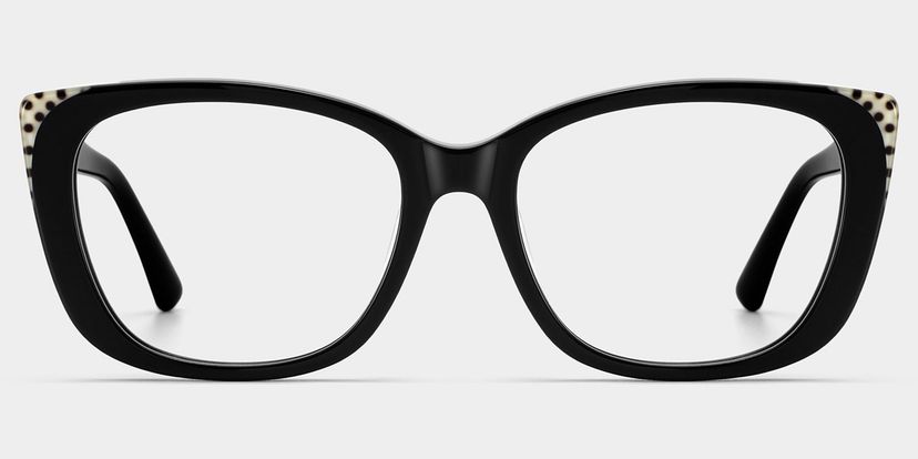 Madeline Black Cat-eye Glasses