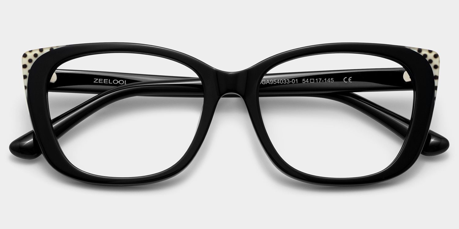 Madeline Cat eye Black Frame Glasses for Women | ZEELOOL2