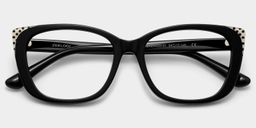 Madeline Black Cat-eye Glasses2