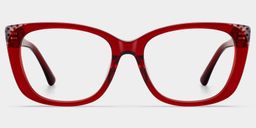 Madeline Red Cat-eye Glasses1