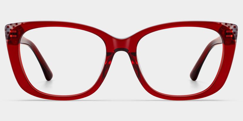 Madeline Red Cat-eye Glasses