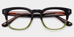 Pierce Two-tone Round Glasses2