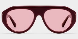 The Aviator Red Aviator Sunglasses0