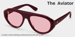 The Aviator Red Aviator Sunglasses2