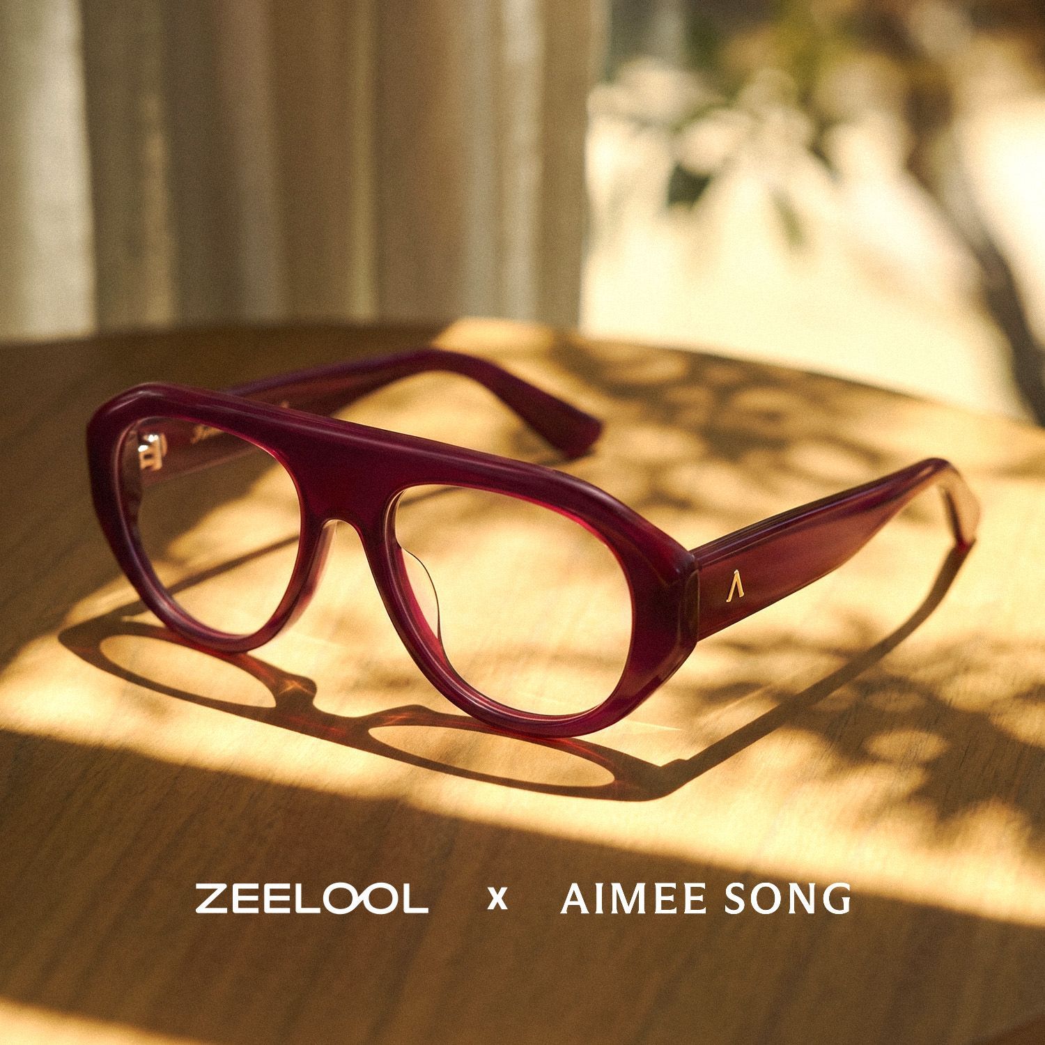 ZEELOOL x Aimee Song The Aviator Red Glasses0