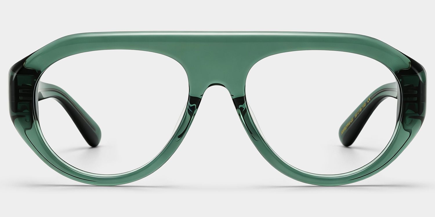 ZEELOOL x Aimee Song The Aviator Green Glasses