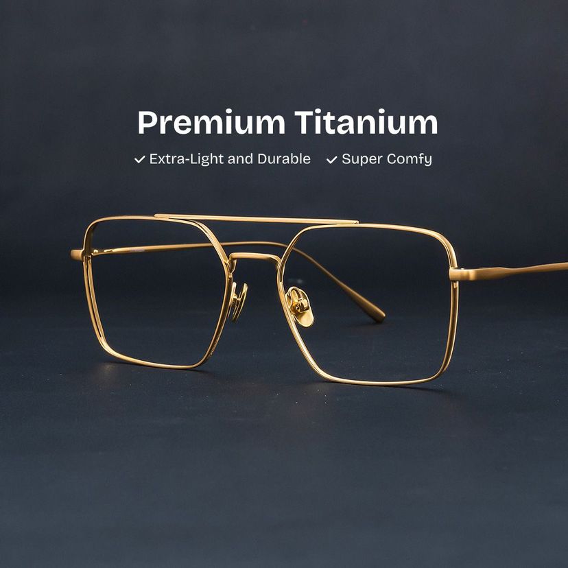 Jensen Aviator Gold Glasses