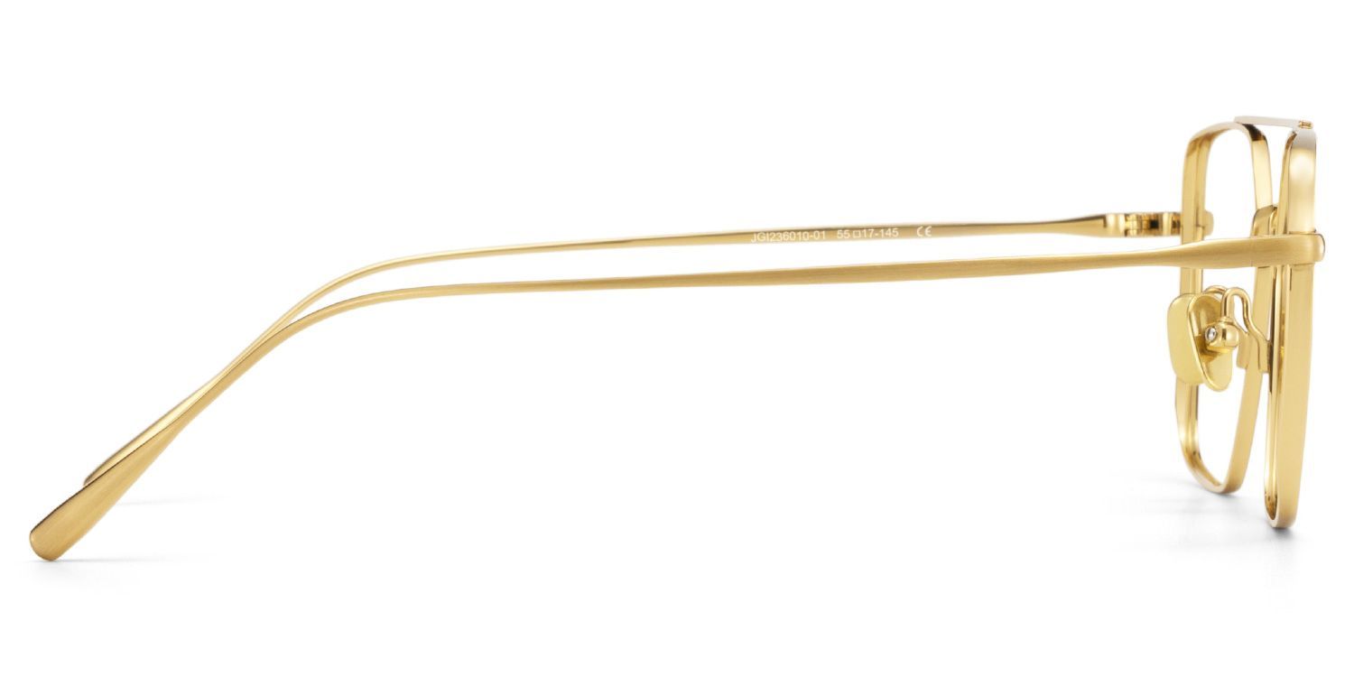 Jensen Eyeglasses in Aviator Gold Frame | Zeelool
