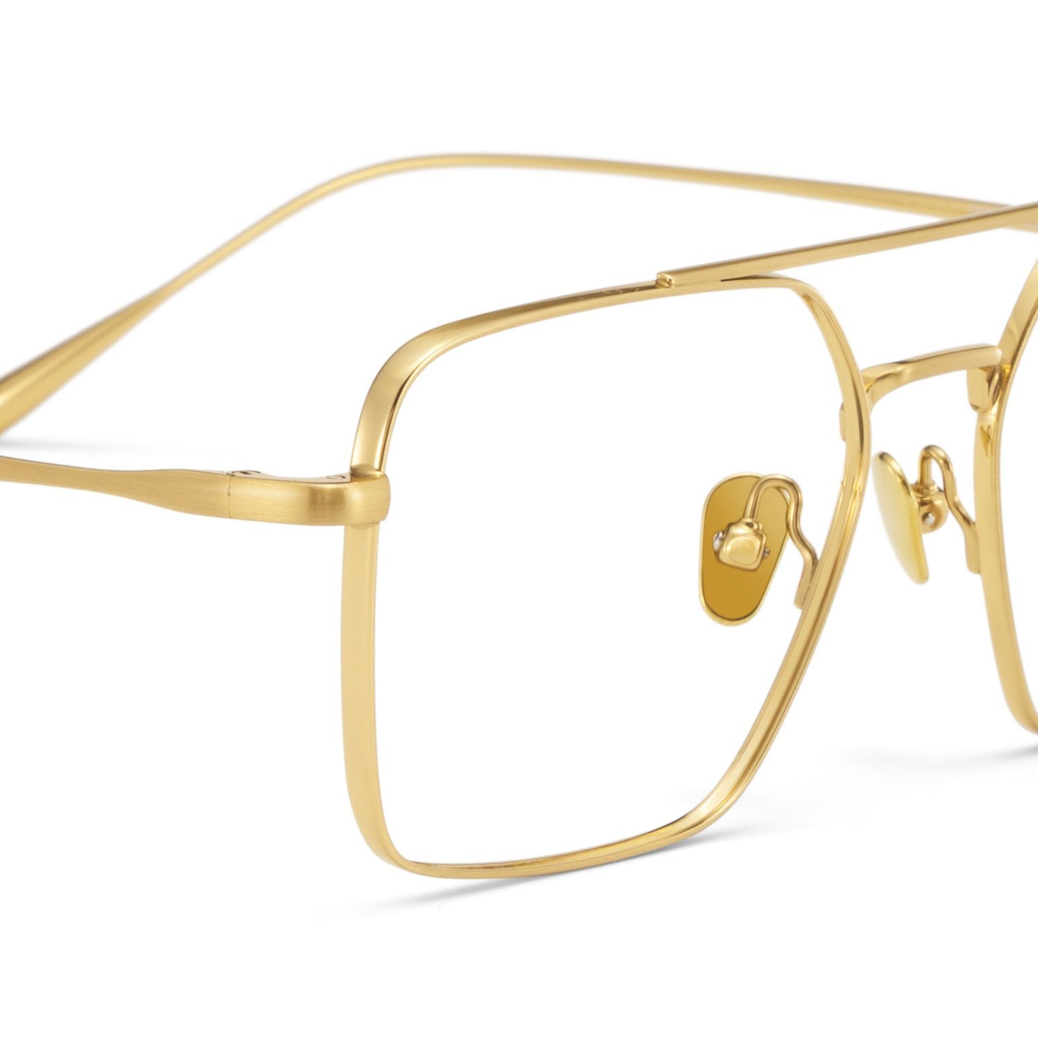 Jensen Eyeglasses in Aviator Gold Frame | Zeelool6