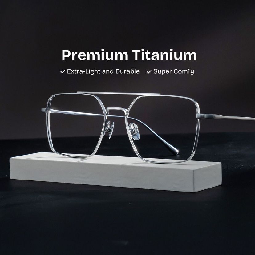 Jensen Aviator Silver Glasses
