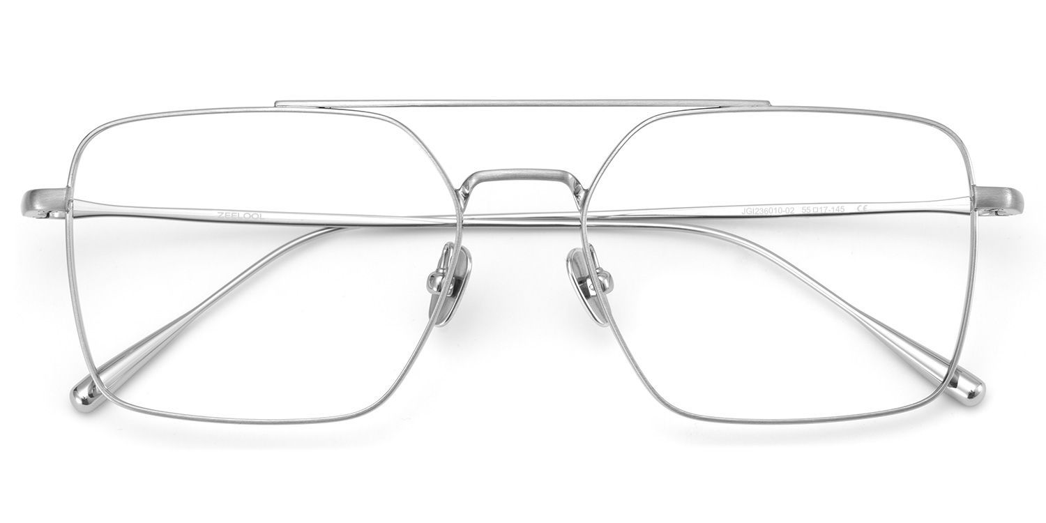 Jensen Eyeglasses in Aviator Sliver Frame | Zeelool