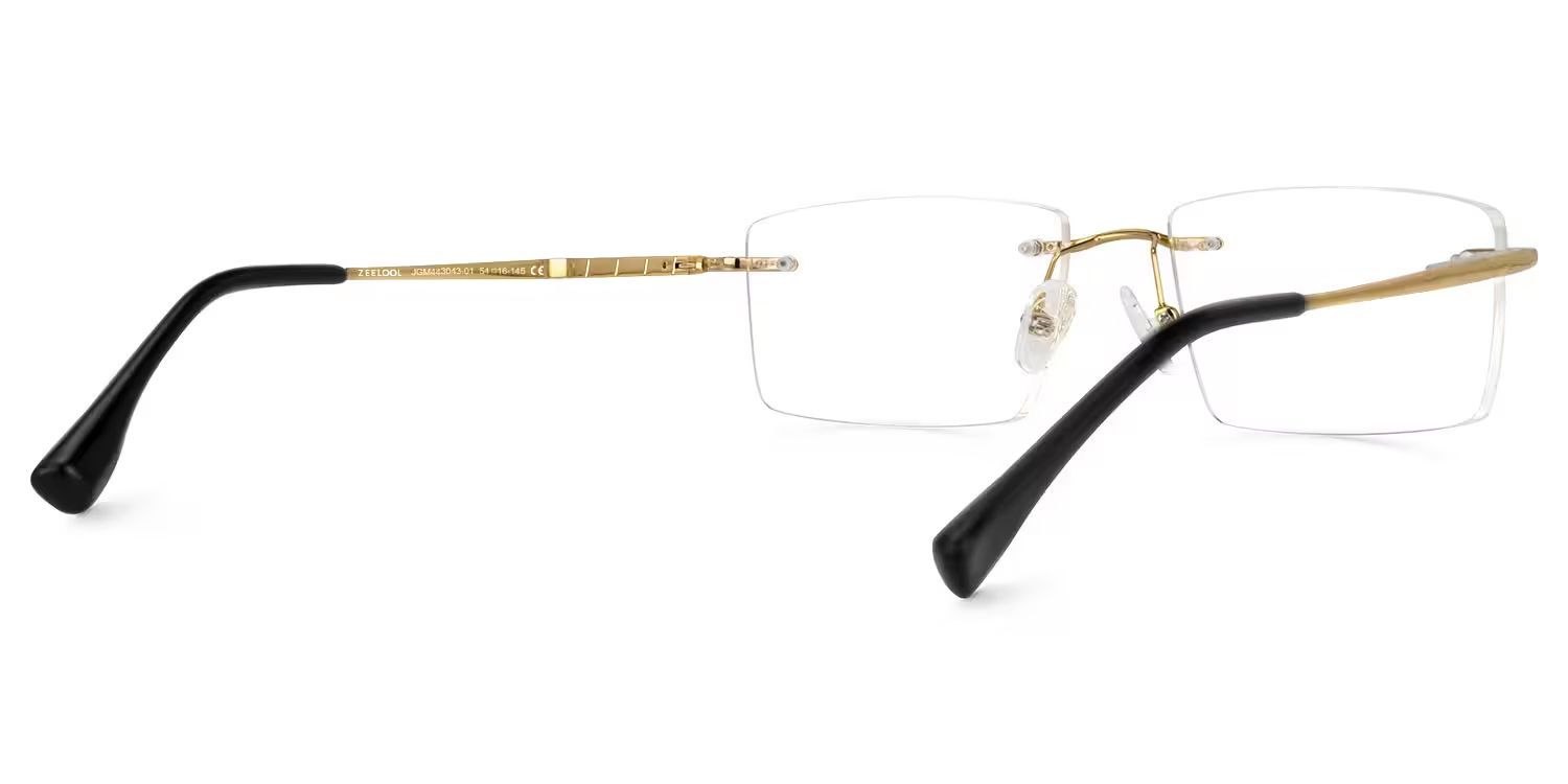 Cetina Rectangle Gold Glasses3