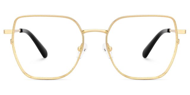 Fife Geometric Gold Glasses