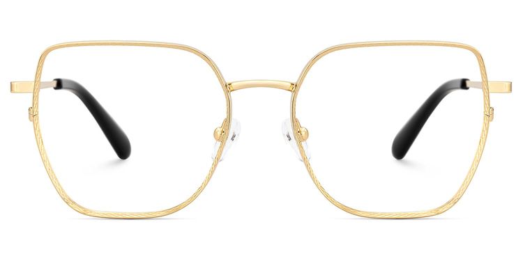 Fife Geometric Gold Glasses