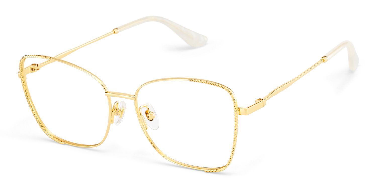 Kai Eyeglasses in Butterfly Gold Frame | Zeelool4