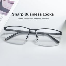 Graniela Rectangle Black Glasses0