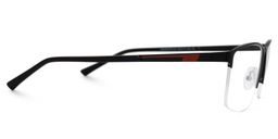 Graniela Rectangle Black Glasses3