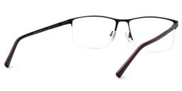Graniela Rectangle Black Glasses4