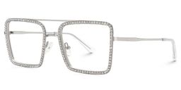 Diva Square Silver Glasses2