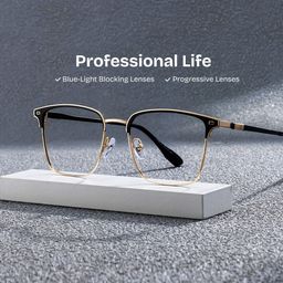 Dawson Browline Black Gold Glasses0