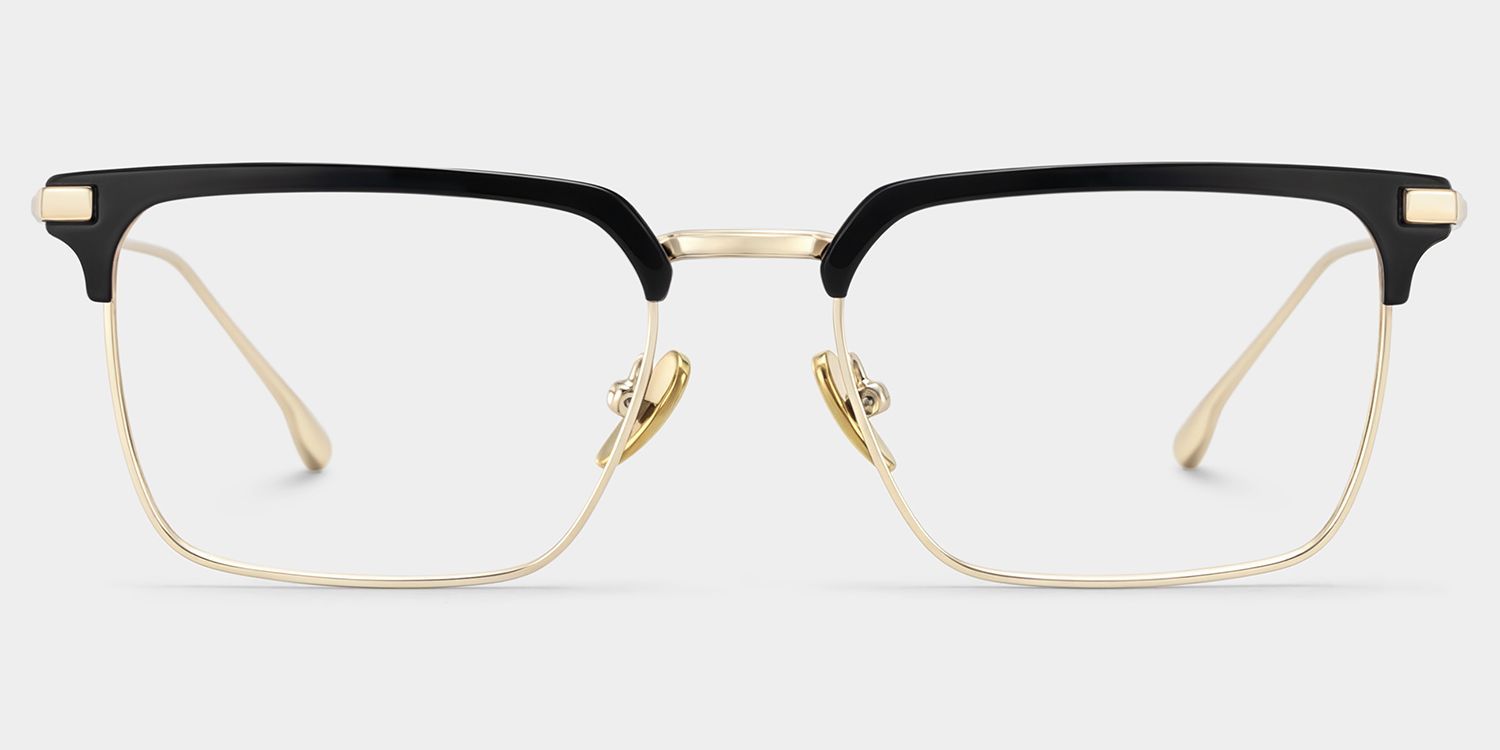 Addison Browline Black Metal Frames Glasses Online | ZEELOOL1