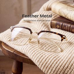Addison Tortoise Browline Glasses0