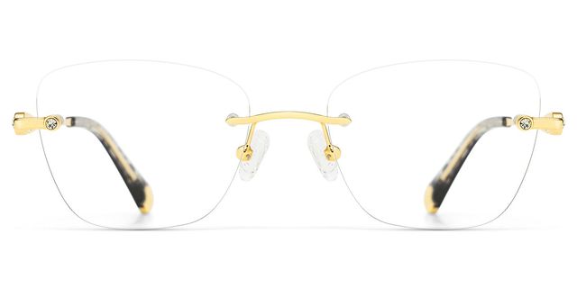 Seth Rectangle Gold Glasses