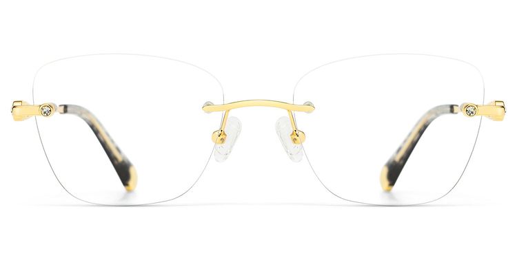 Seth Rectangle Gold Glasses