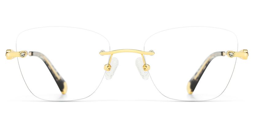 Seth Rectangle Gold Glasses