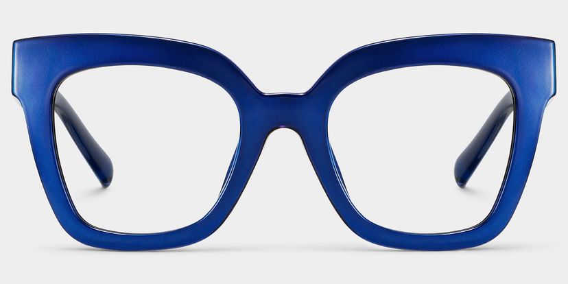 Malcolm Square Blue Glasses
