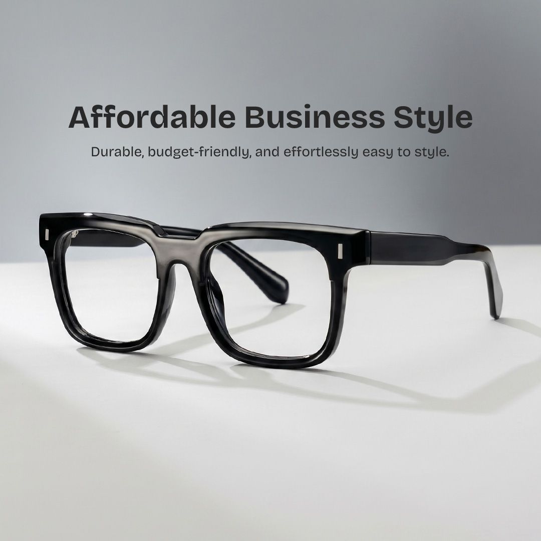 Katia Square Balck Frame Glasses Online Sale | ZEELOOL0