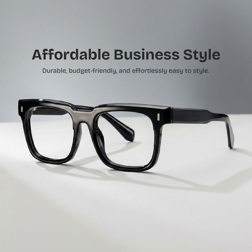 Katia Black Square Glasses