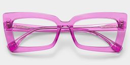 Newell Pink Rectangle Glasses1