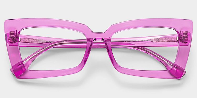 Newell Pink Rectangle Glasses