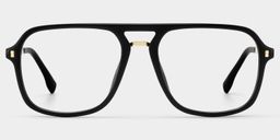 Kilworth Aviator Black Glasses1