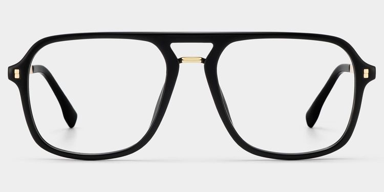 Kilworth Aviator Black Glasses
