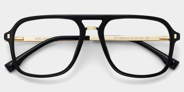 Kilworth Aviator Black Glasses