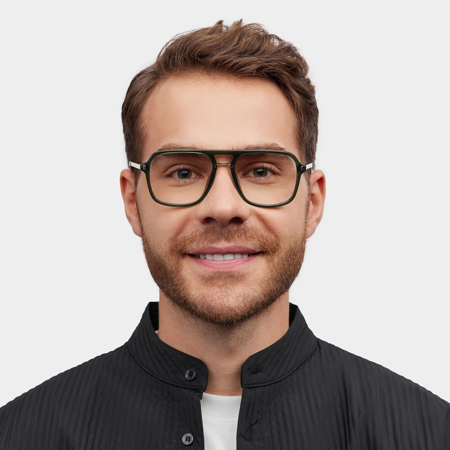 Aviator Kilworth Green Glasses deals -Zeelool Glasses1