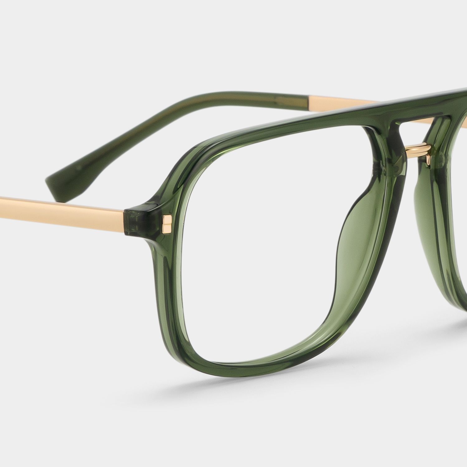 Aviator Kilworth Green Glasses deals -Zeelool Glasses7