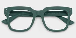Liizbeett Square Green Glasses2