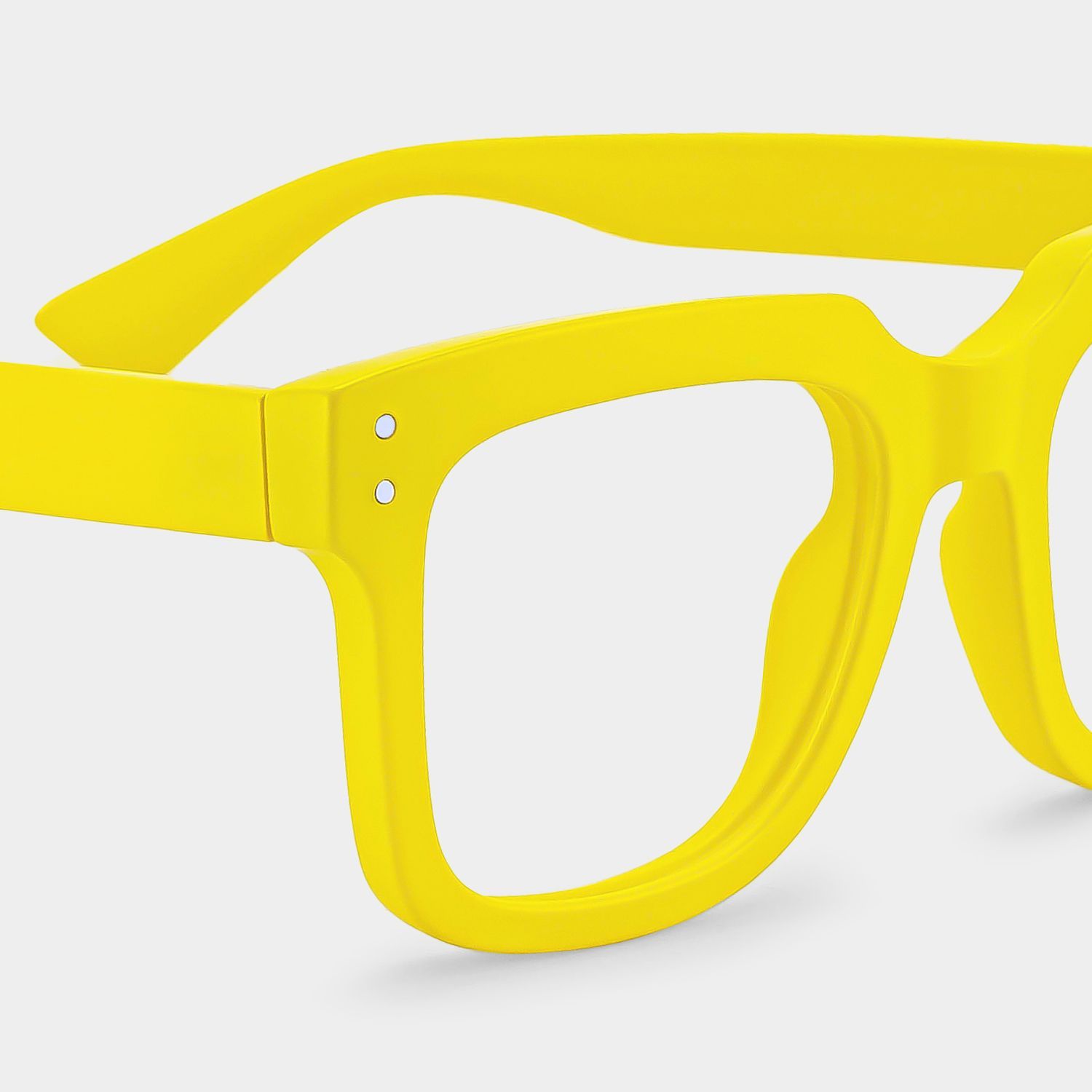 Liizbeett Square Yellow Frame Glasses | Zeelool Optical5