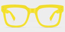 Liizbeett Square Yellow Glasses1