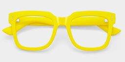 Liizbeett Square Yellow Glasses2