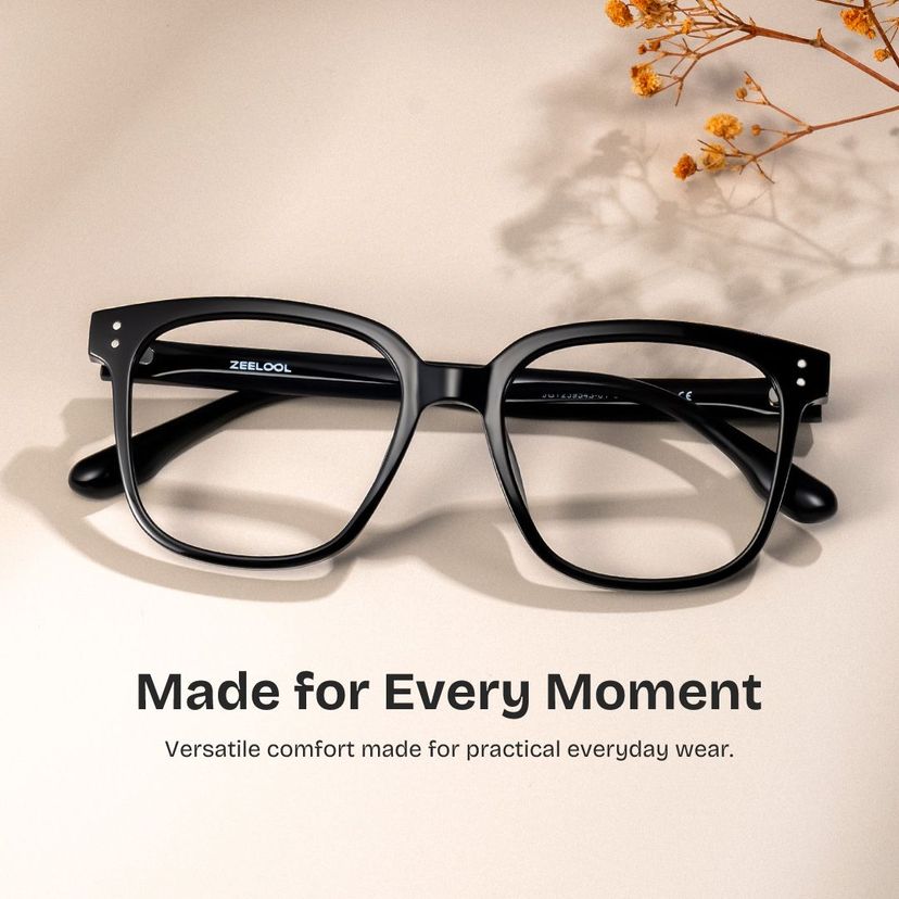 Oglesby Square Black Glasses