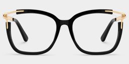 Sidibe Square Black Glasses0