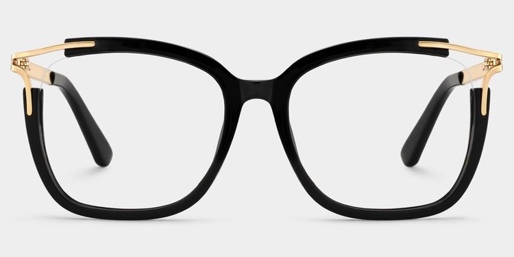 Sidibe Square Black Glasses
