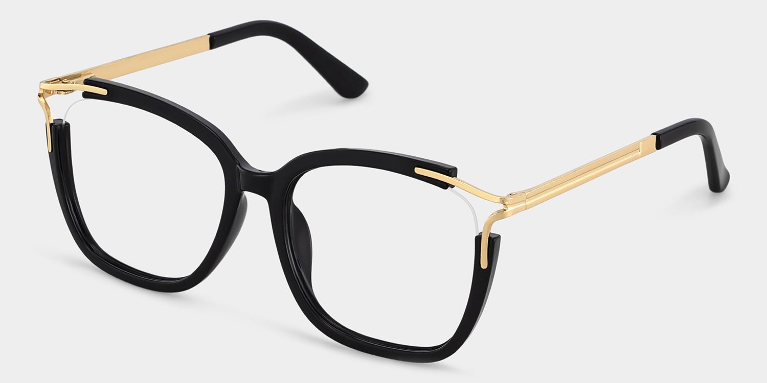 Spring hinges Sidibe Eyeglasses, Sidibe Black Glasses -Zeelool2