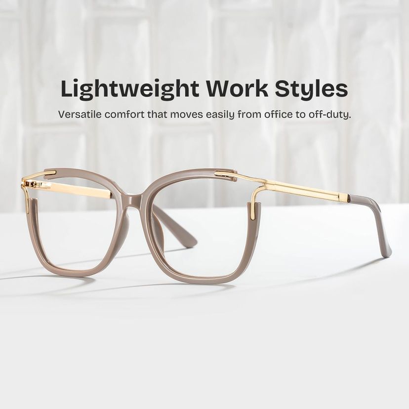 Sidibe Square Khaki Glasses