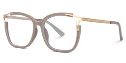Sidibe Square Khaki Glasses2