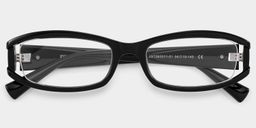 Willow Black Rectangle Glasses2